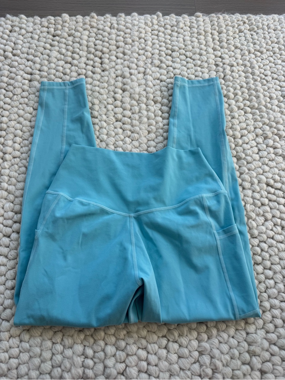 Women's High-Rise Teal Leggings